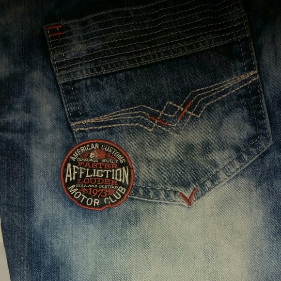 Men's Ace Affliction Motor Club Jeans - Picture 3 of 6